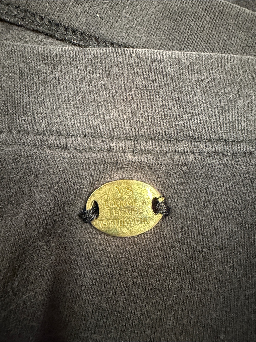 234. Victoria Secret Vintage Black Leggings Large - Picture 3 of 5